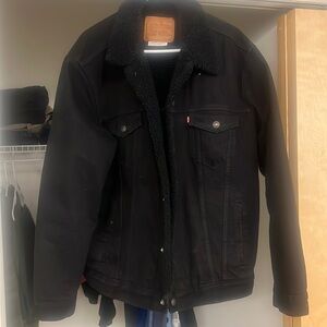 Mens Levi trucker jacket Sherpa lined